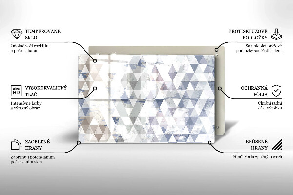 Herdabdeckung Dreiecksmuster