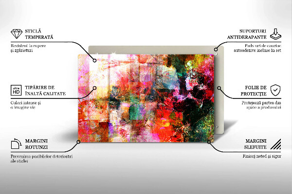 Herdabdeckung Abstraktion malen