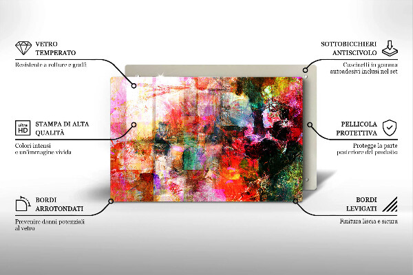 Herdabdeckung Abstraktion malen