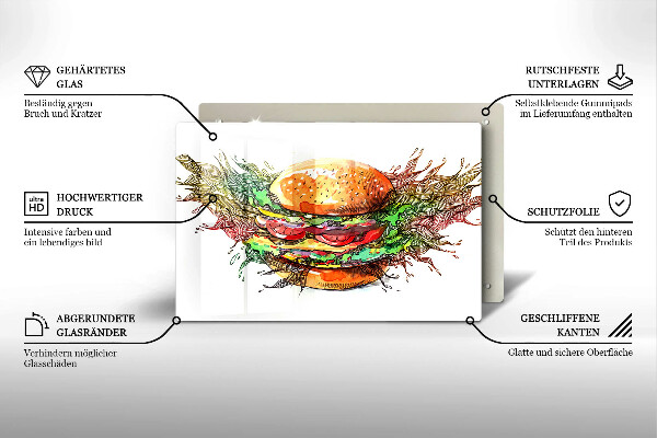 Herdabdeckung Hamburger-Zeichnung