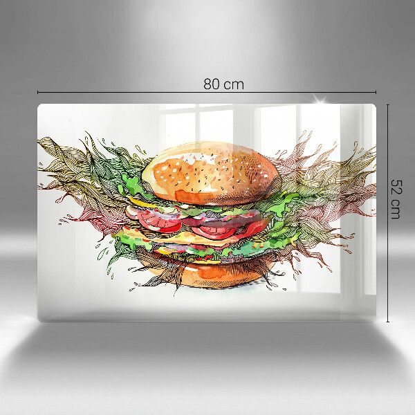 Herdabdeckung Hamburger-Zeichnung
