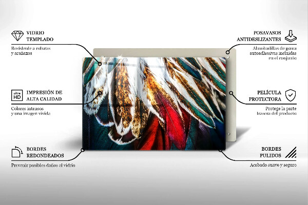 Herdabdeckung Boho-Vogelfedern