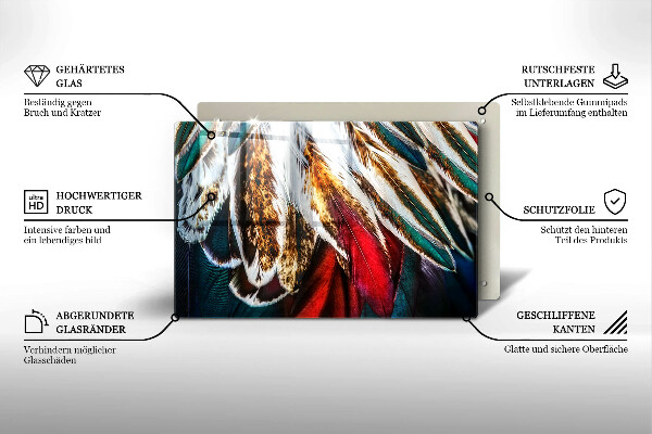 Herdabdeckung Boho-Vogelfedern