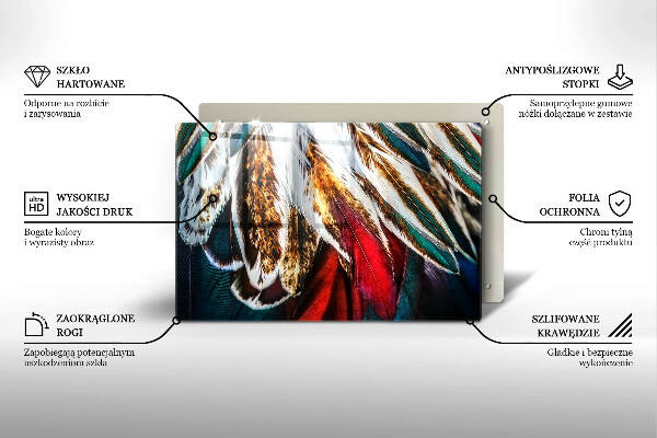 Herdabdeckung Boho-Vogelfedern