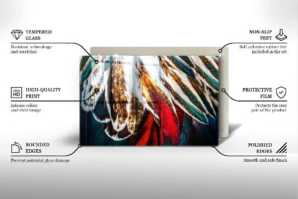 Herdabdeckung Boho-Vogelfedern