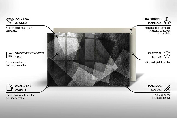Abdeckung induktionskochfeld Geometrische Abstraktion