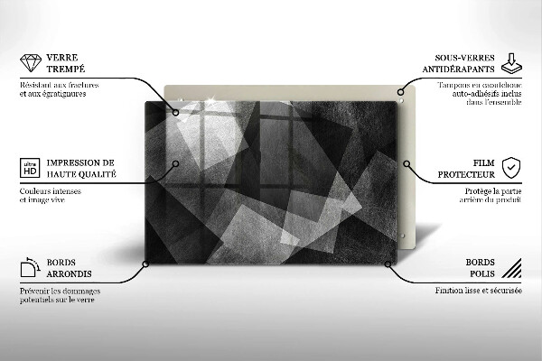 Abdeckung induktionskochfeld Geometrische Abstraktion