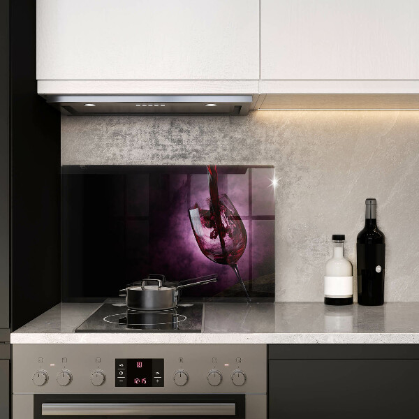 Herdabdeckung Ein Glas Wein