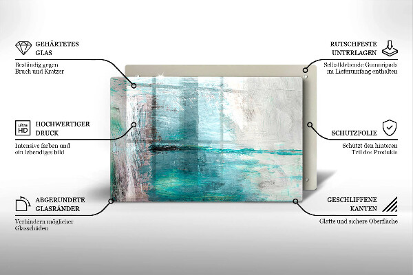 Herdabdeckung Malen Sie Abstraktionshintergrund