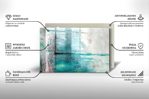 Herdabdeckung Malen Sie Abstraktionshintergrund