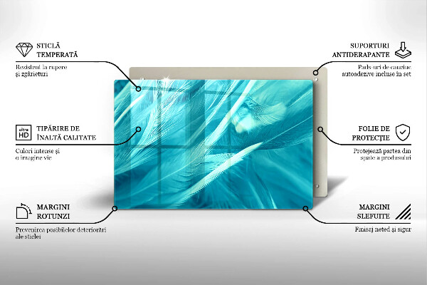 Herdabdeckung Zarte Federn