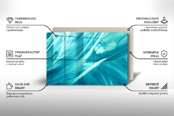 Herdabdeckung Zarte Federn