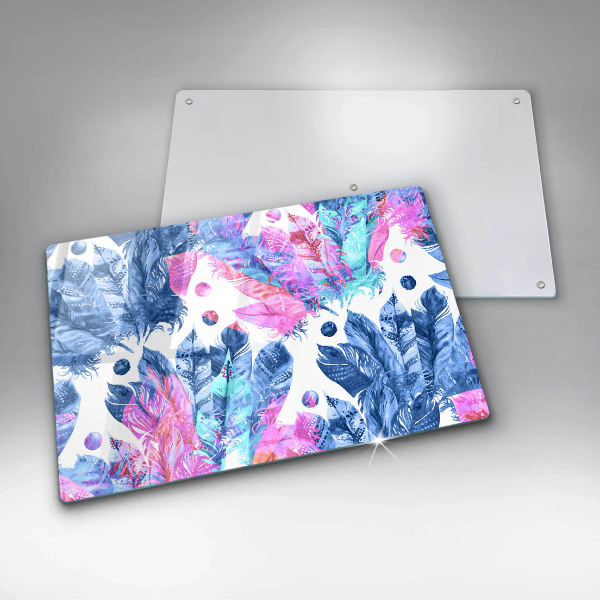 Abdeckung induktionskochfeld Federn-Boho-Illustration