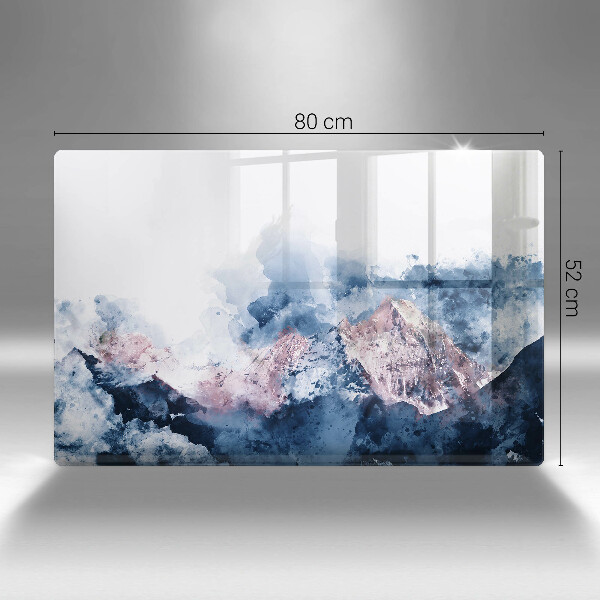 Abdeckung induktionskochfeld Abstrakt bemalte Berge