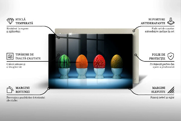 Herdabdeckung Abstrakte Fruchteier