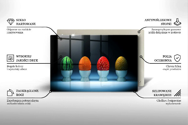 Herdabdeckung Abstrakte Fruchteier
