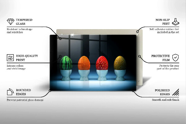 Herdabdeckung Abstrakte Fruchteier