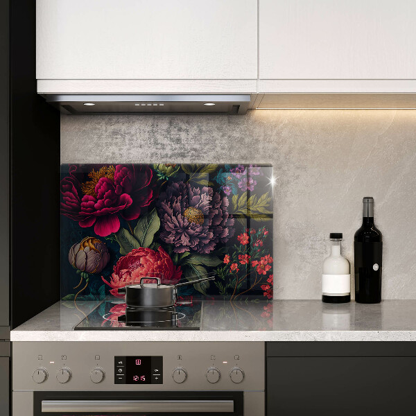 Abdeckung induktionskochfeld Schöne Blumen