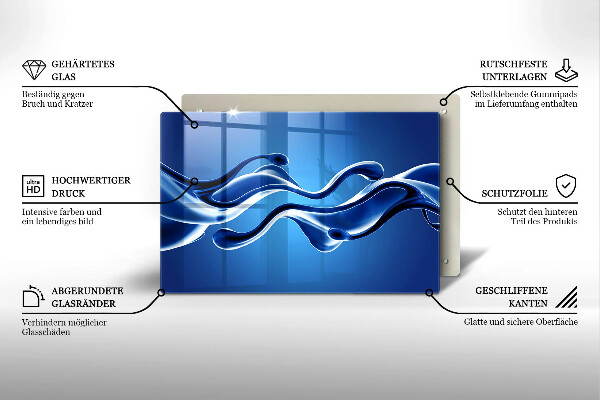 Abdeckung induktionskochfeld Flüssige Abstraktion