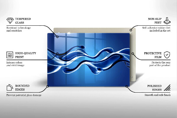 Abdeckung induktionskochfeld Flüssige Abstraktion