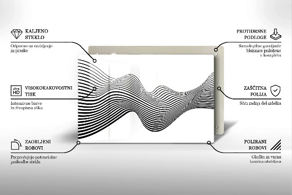 Abdeckung induktionskochfeld Lineare Abstraktion