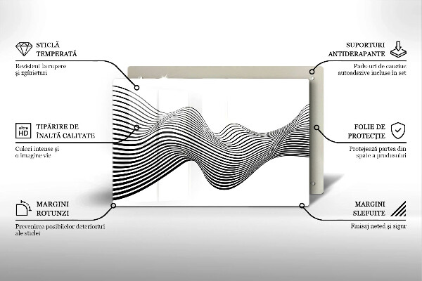 Abdeckung induktionskochfeld Lineare Abstraktion