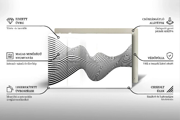 Abdeckung induktionskochfeld Lineare Abstraktion