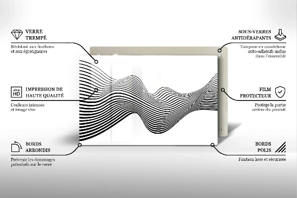 Abdeckung induktionskochfeld Lineare Abstraktion