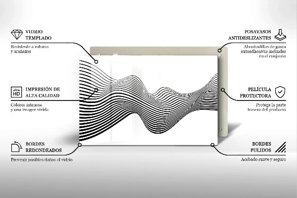 Abdeckung induktionskochfeld Lineare Abstraktion