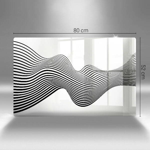 Abdeckung induktionskochfeld Lineare Abstraktion