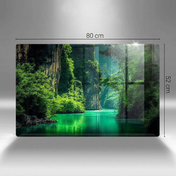 Abdeckung induktionskochfeld Lagunenlandschaft