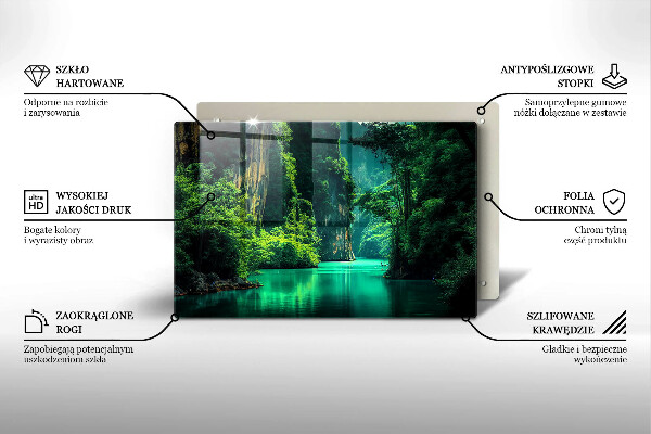 Abdeckung induktionskochfeld Lagunenlandschaft