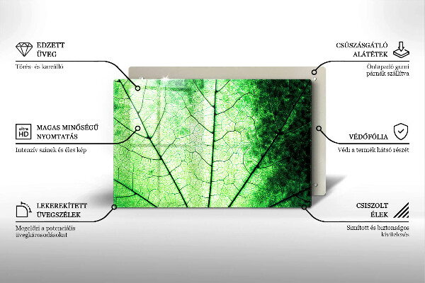 Herdabdeckung Dekoratives Aderblatt