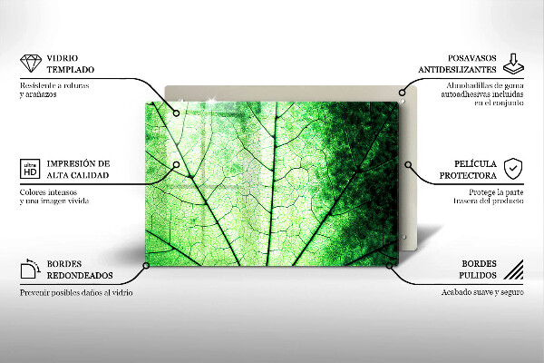 Herdabdeckung Dekoratives Aderblatt