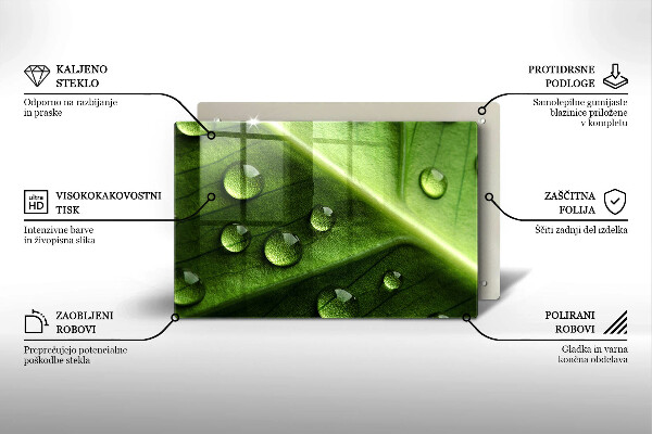 Herdabdeckung Naturtau und Blatt