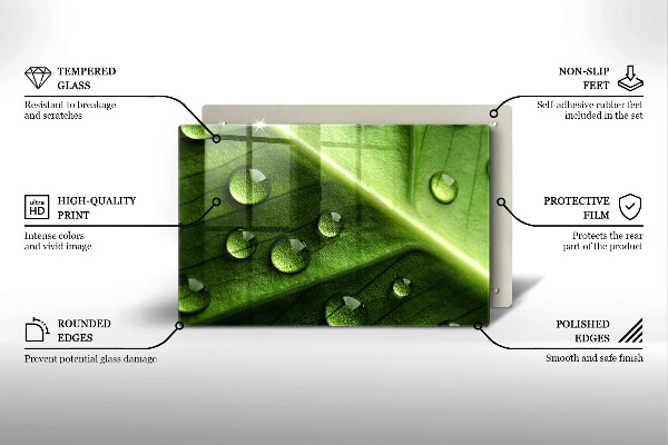 Herdabdeckung Naturtau und Blatt