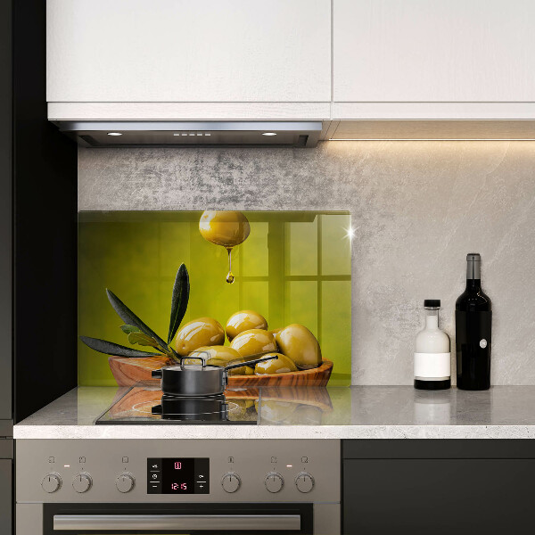 Herdabdeckung Leckere Oliven