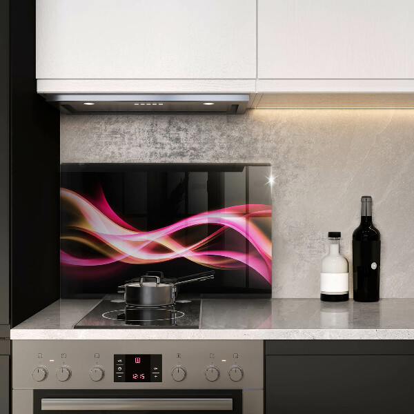 Herdabdeckung Abstrakter Neonrauch