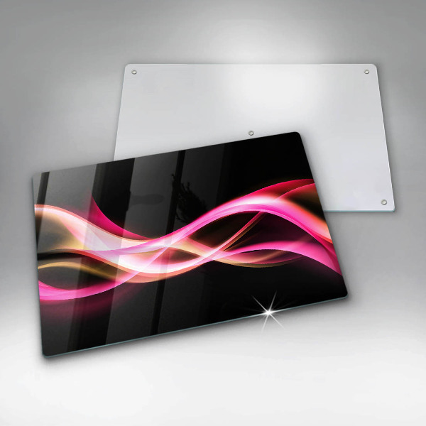 Herdabdeckung Abstrakter Neonrauch