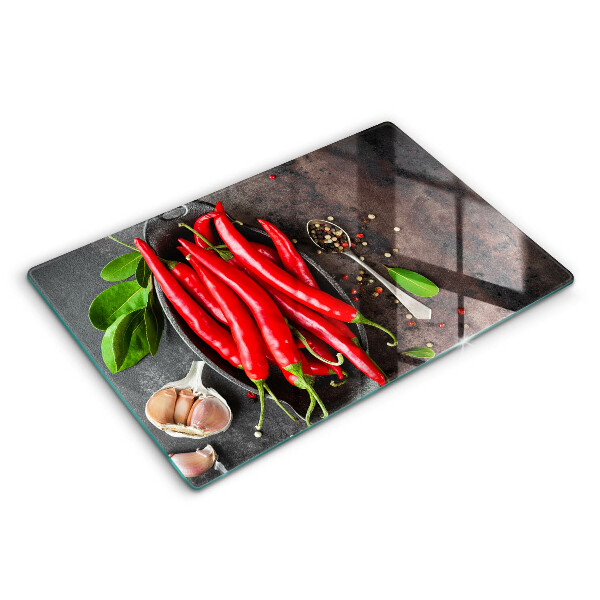 Herdabdeckung Rote Chilischoten