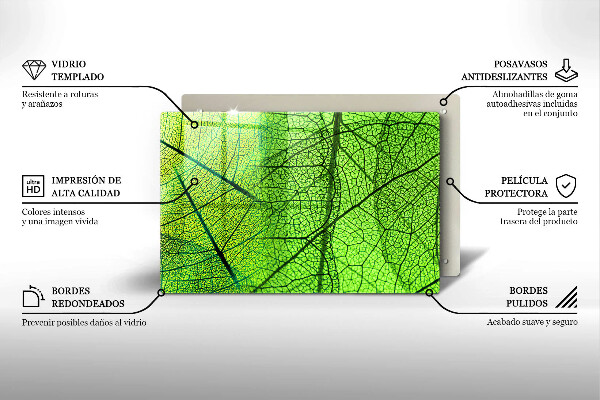 Herdabdeckung Naturblattadern