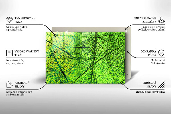 Herdabdeckung Naturblattadern