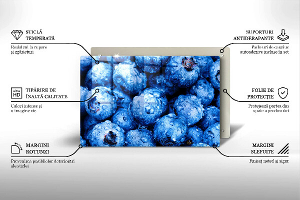 Herdabdeckung Saftige Blaubeeren