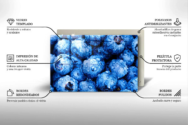 Herdabdeckung Saftige Blaubeeren