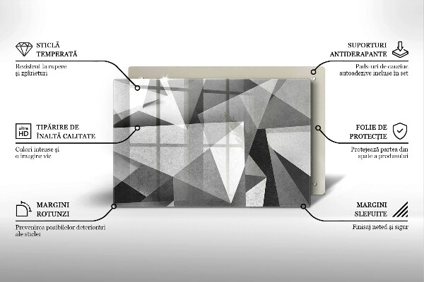 Herdabdeckung Konkrete scharfe Abstraktion
