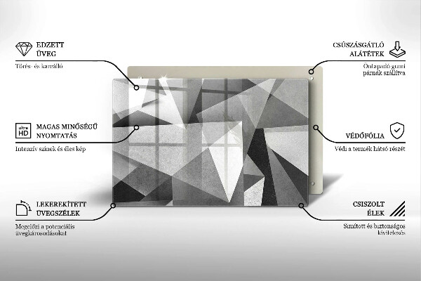 Herdabdeckung Konkrete scharfe Abstraktion