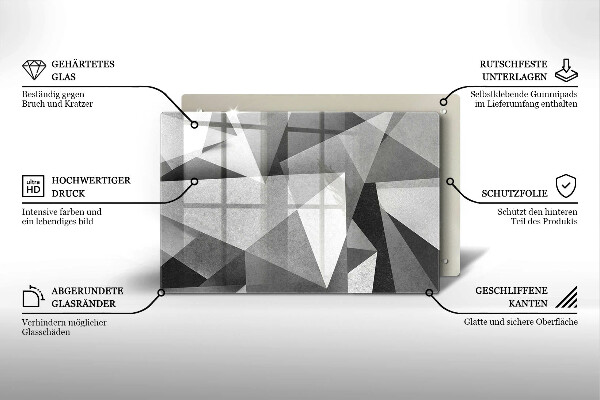 Herdabdeckung Konkrete scharfe Abstraktion