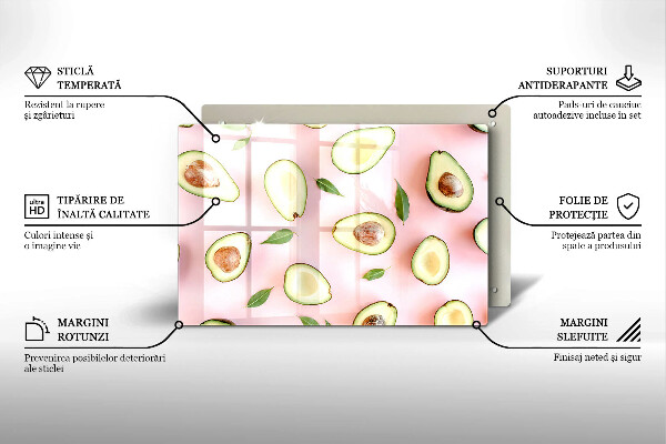 Herdabdeckung Avocado-Muster