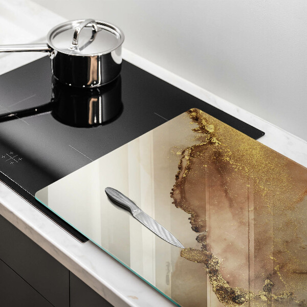 Herdabdeckung Goldabstraktion