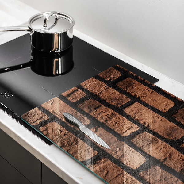 Herdabdeckung Ziegelwand